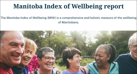 Cover for latest CIW provincial report for Manitoba with six people smiling out in nature
