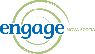 Engage Nova Scotia blue and green circular logo