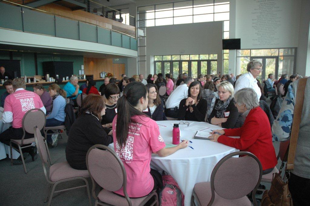 group discussions at Guelph forum