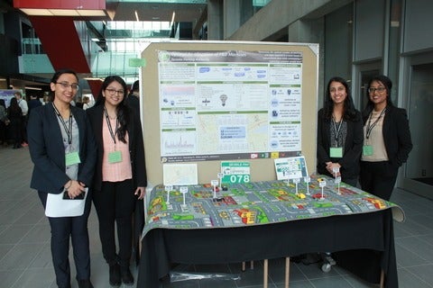 management students presenting their project