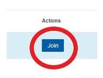 'Join' button circled in red
