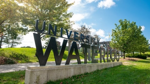 University of Waterloo sign