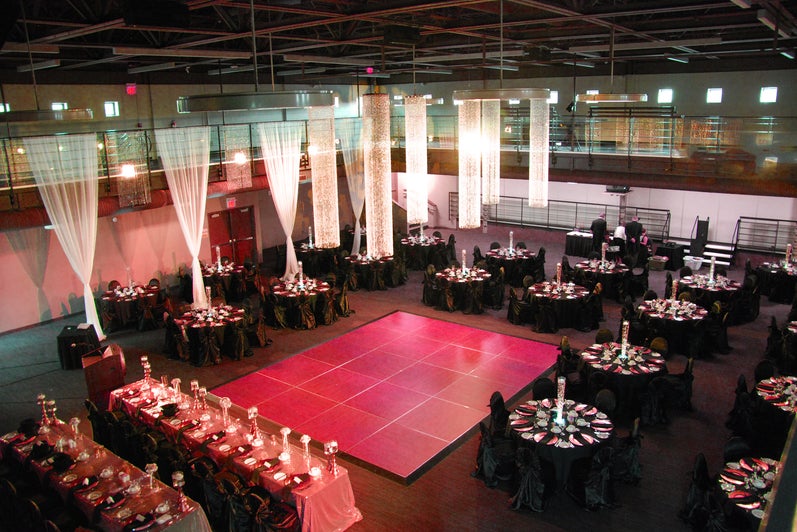 Fed Hall set up for a wedding