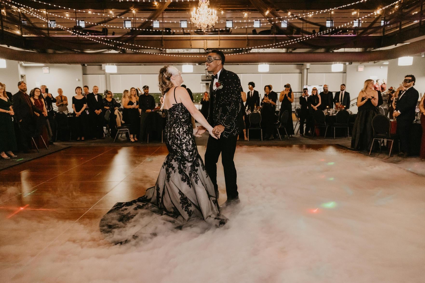 Bride and Groom dancing in Fed Hall