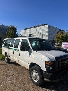 white van with green stripes