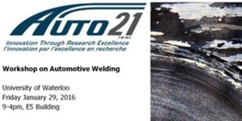 Auto21 Workshop on Automotive Welding.
