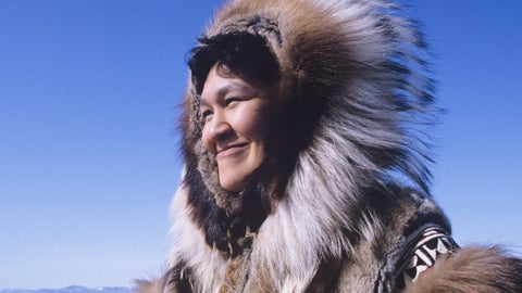 Smiling woman from Nunavut.