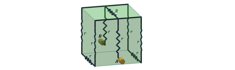 Figure from previous SIN exam: circuit diagram cube.