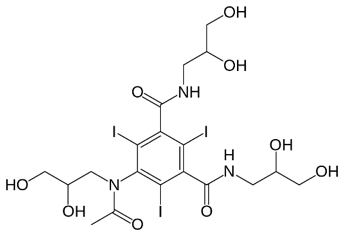 Chemical structure of Iohexol.
