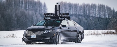 Autonomoose in snow