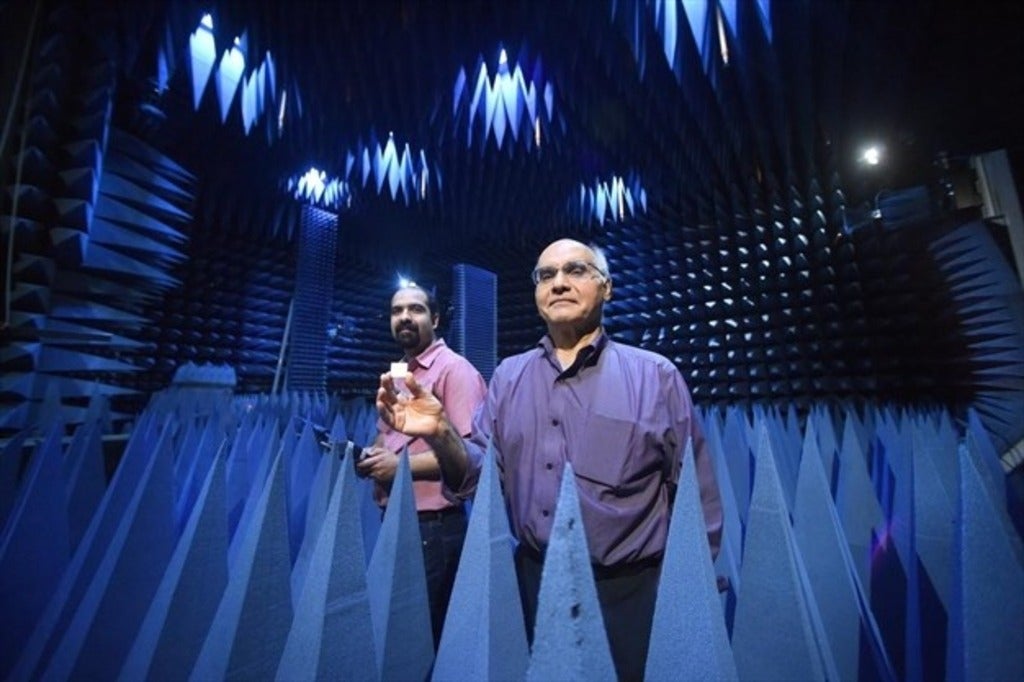 Profressors in anechoic chamber 