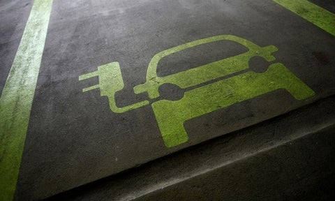 Painting of electric car
