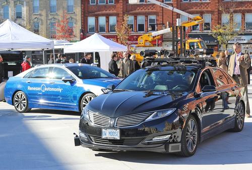 UW highly automated vehicles on display in Stratford.