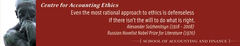 Even the most rational approach to ethics is defenseless if there isn't the will to do what is right. Alexander Solzhenitsyn.