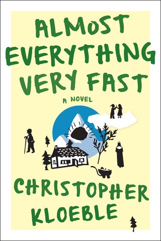 Cover design for "Almost Everything Very Fast" by Christopher Kloeble