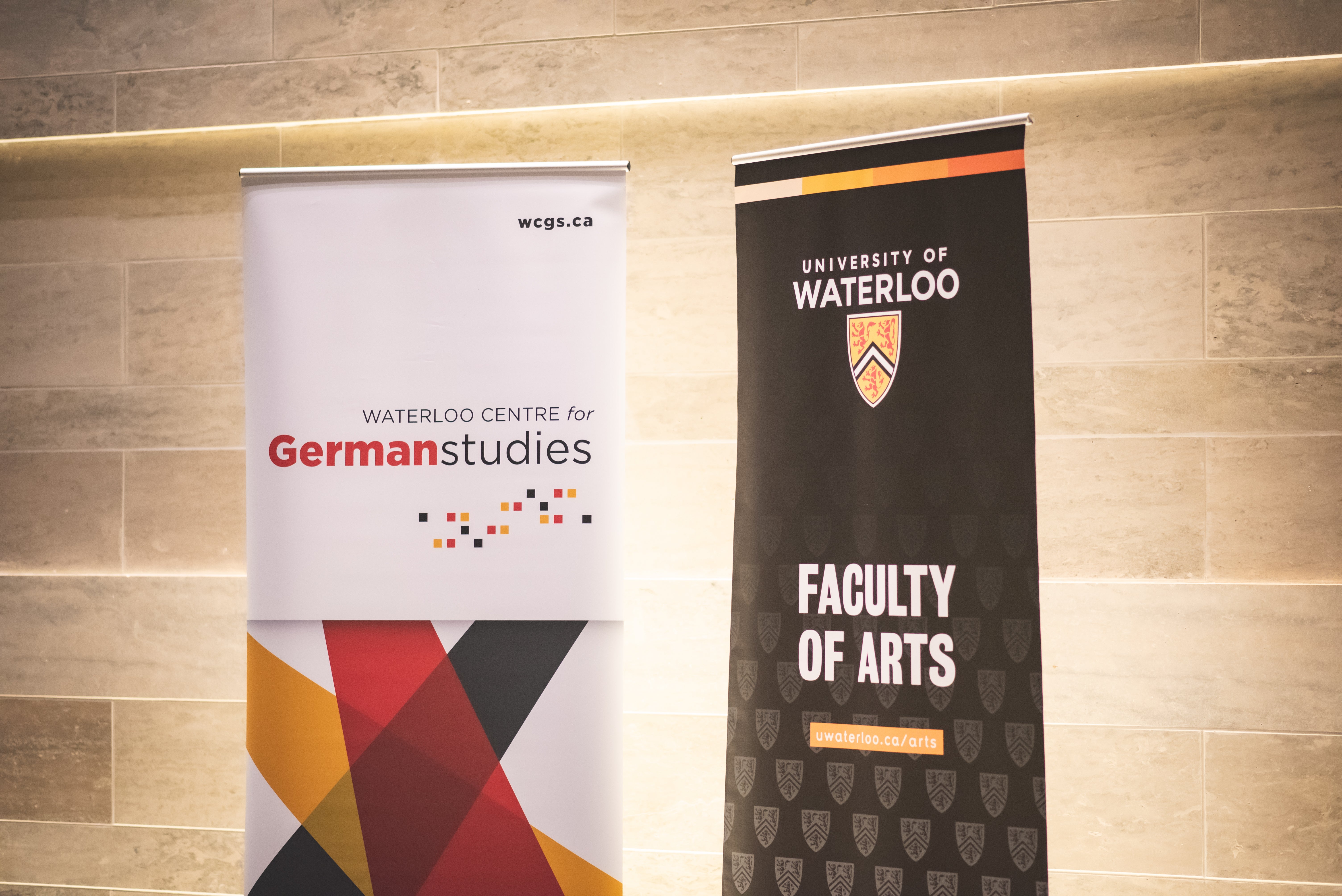 Banners for WCGS and UWaterloo