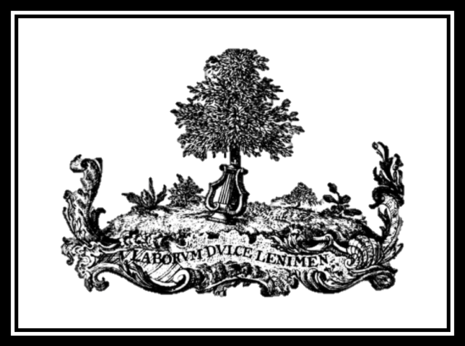 Educational Crest, Tree coming out of a harp