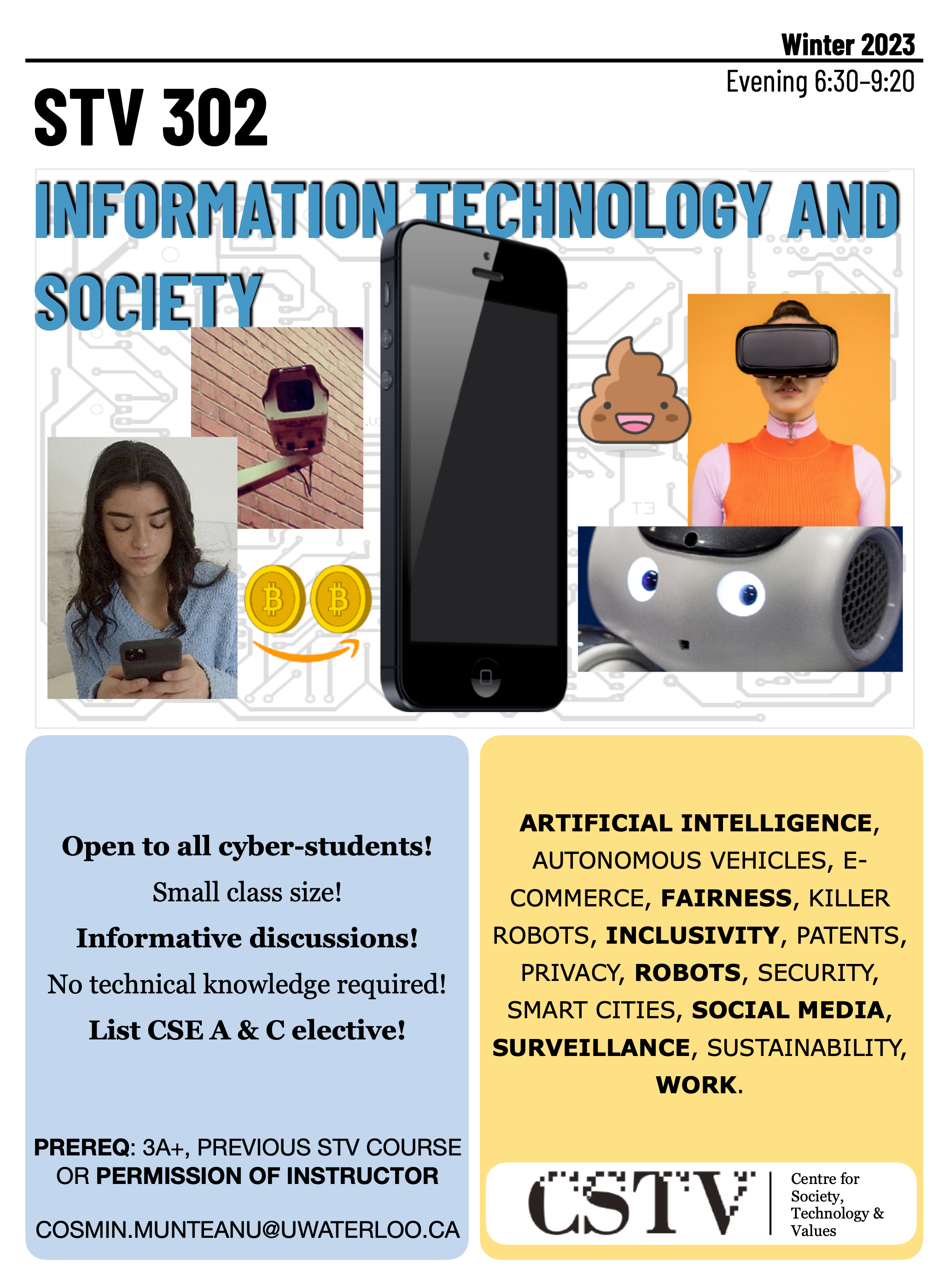Poster for STV 302: Information technology & society