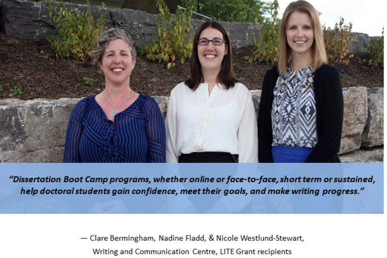 The Writing and Communication Centre found Dissertation Boot Camp enhances PhD students' writing progress and confidence