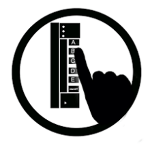 illustration of an iClicker remote