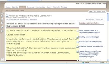 Environment and resource studies 253 course webpage.