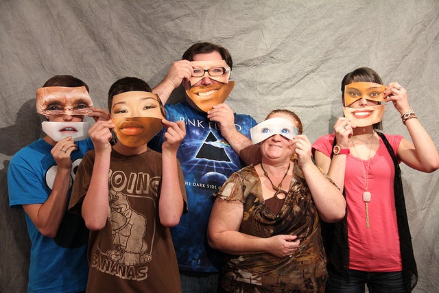 Photo of people with diversity masks