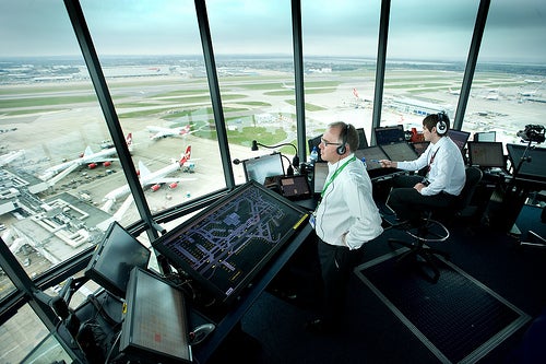 Heathrow air traffic ciontrol room 