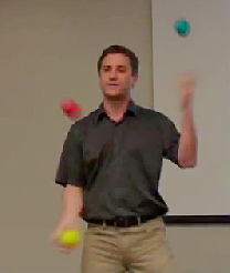 Brendon Larson juggling