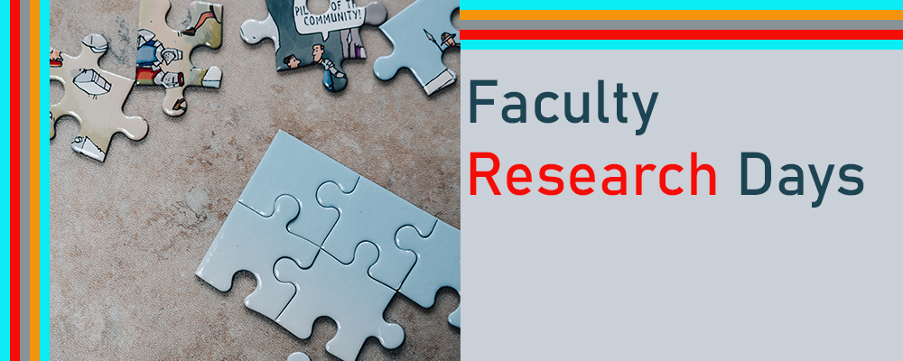 puzzle pieces with text "Faculty Research Days"