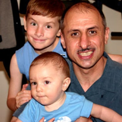 Sepehr Forouzanfar with two of his young sons at BBQ 2008