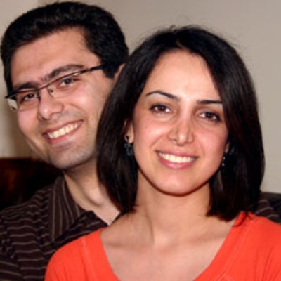Arash Fomani and his partner at BBQ 2008