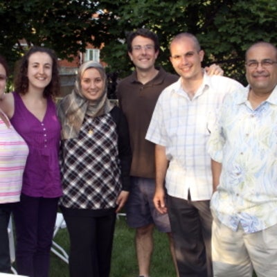 Dr. Raafat Mansour and five other guests at BBQ 2010