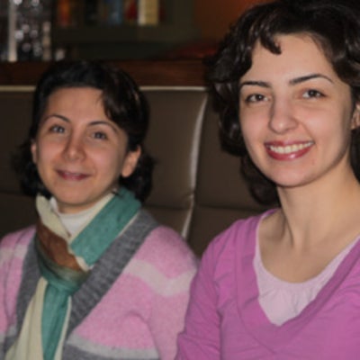 Sormeh Setoodeh and Sara Attar at Christmas lunch 2009