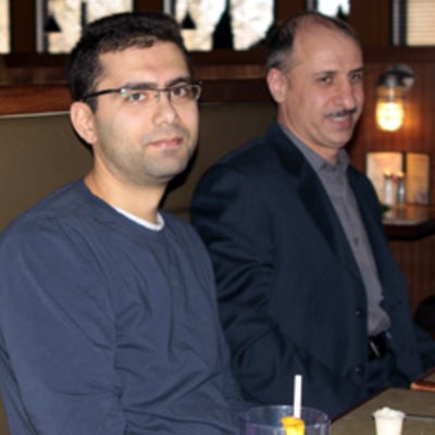 Sepehr Forouzanfar and Arash Fomani at Christmas lunch 2009