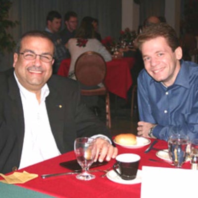 Christmas lunch 2003 with Dr. Raafat Mansour