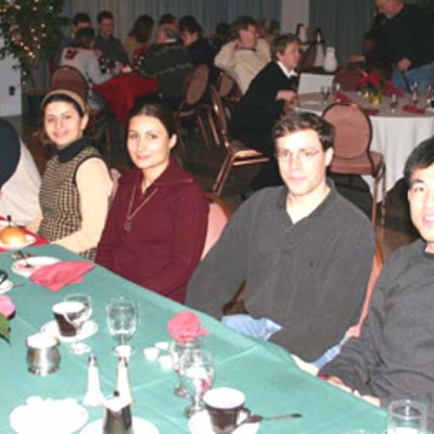 Attendees at Christmas lunch 2003