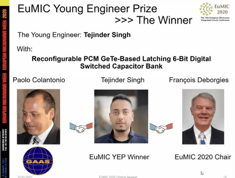 Tejinder Singh - Young Engineer Award