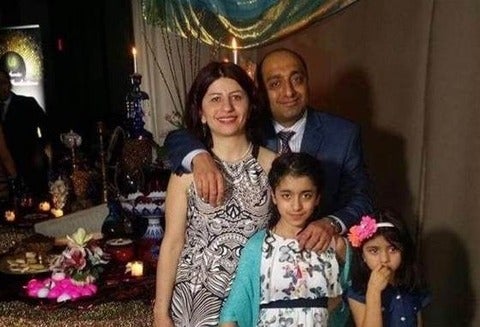 Mojgan Daneshmand with her family