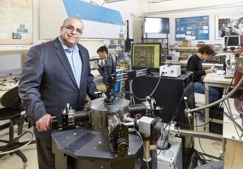 Dr. Raafat Mansour in lab