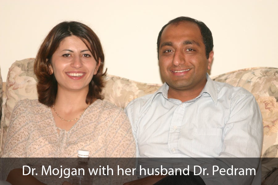 Dr. Mojgan with her husband Dr. Pedram