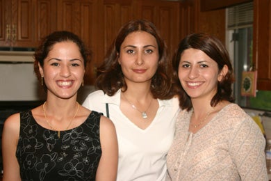 Three of the female attendees at BBQ 2004
