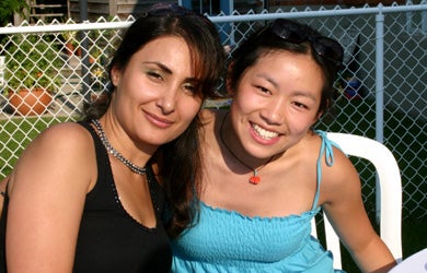 Two of the female guests at BBQ 2005