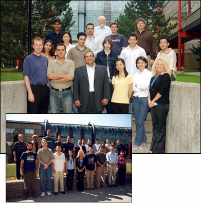 Research group photo in front of Davis Centre