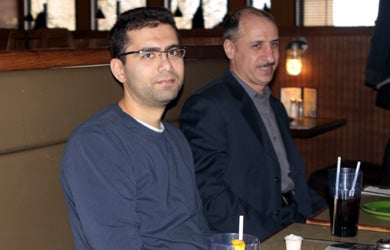 Sepehr Forouzanfar and Arash Fomani at Christmas lunch 2009