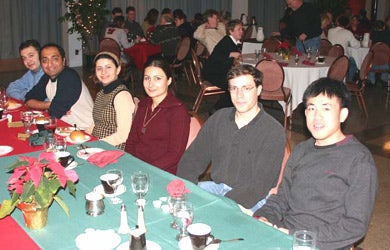 Attendees at Christmas lunch 2003