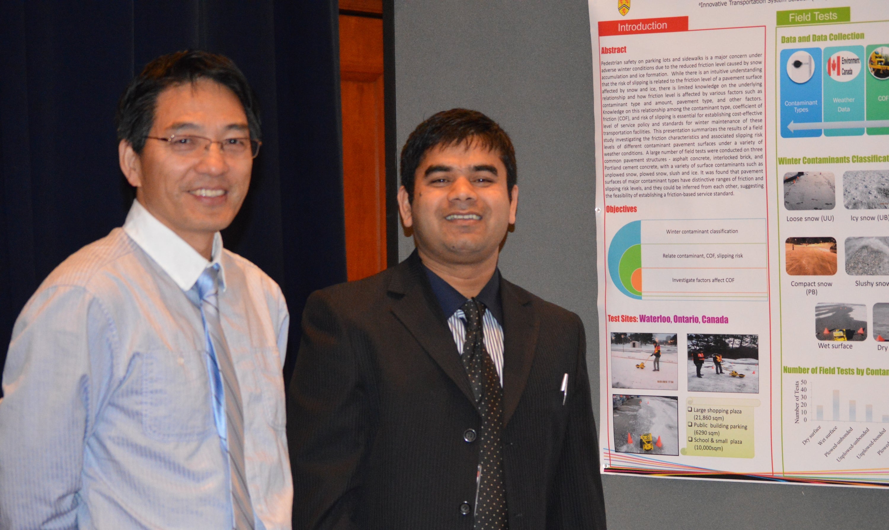 Liping Fu and Kamal Hossain at the TRB Meeting