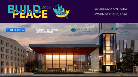 Build Peace 2026 from November 13-15 in Waterloo Ontario