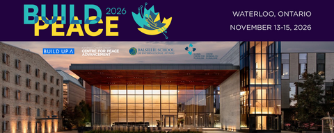 Build Peace 2026 from November 13-15 in Waterloo Ontario