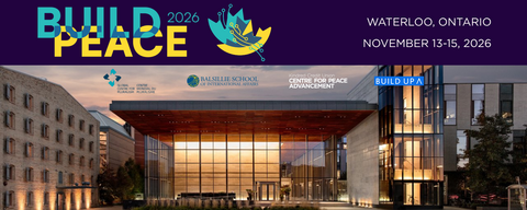 Build Peace 2026 from November 13-15 in Waterloo Ontario