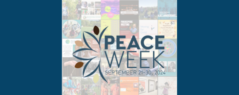 Peace week events in a grid